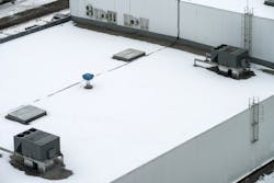 Have a plan for removing snow from your facility's roof to avoid leaks or a disastrous collapse. Have a plan for removing snow from your facility's roof to avoid leaks or a disastrous collapse.