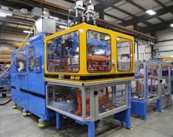 The RS-80 blow molder The RS-80 blow molder