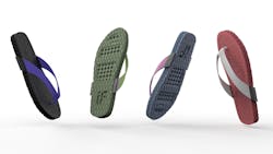 Considering the range of sizes and colors that it offers, as well as the customizability of the cushioning of its shoes, Impact Footwear offers millions of permutations of flip-flops. Considering the range of sizes and colors that it offers, as well as the customizability of the cushioning of its shoes, Impact Footwear offers millions of permutations of flip-flops.