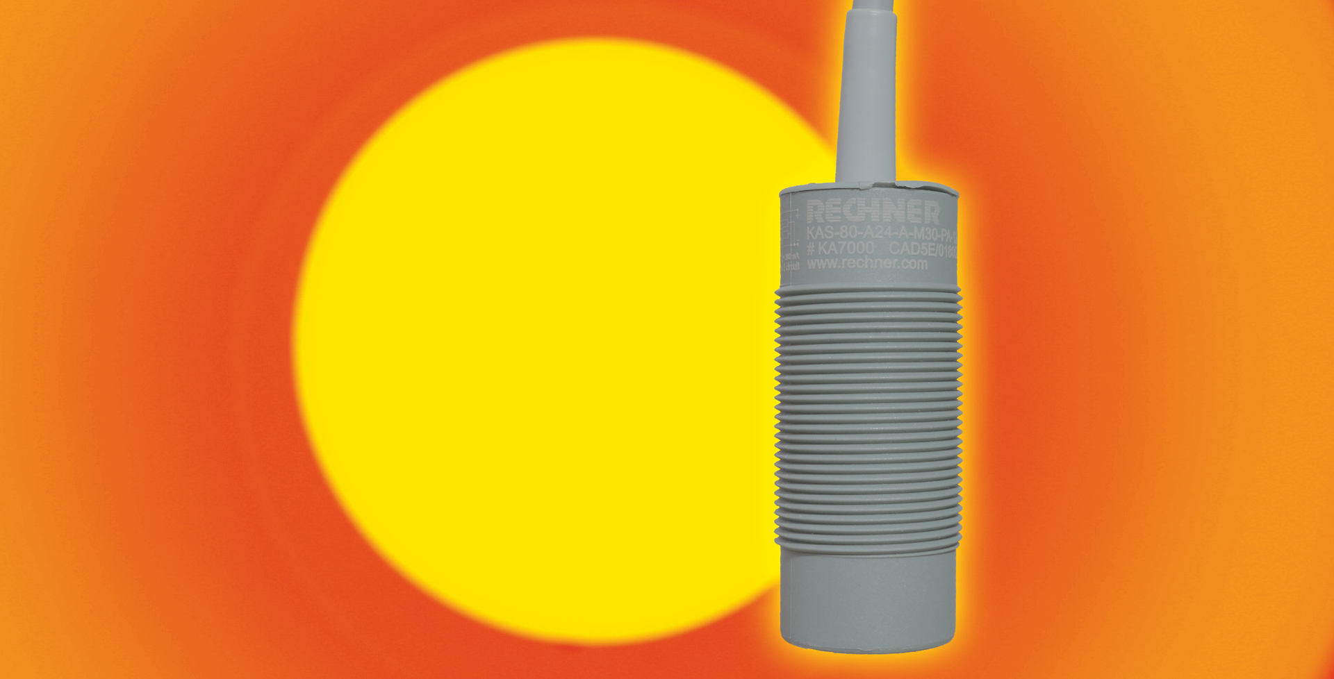 The KA7000 capacitive sensor from Rechner can withstand high heat.