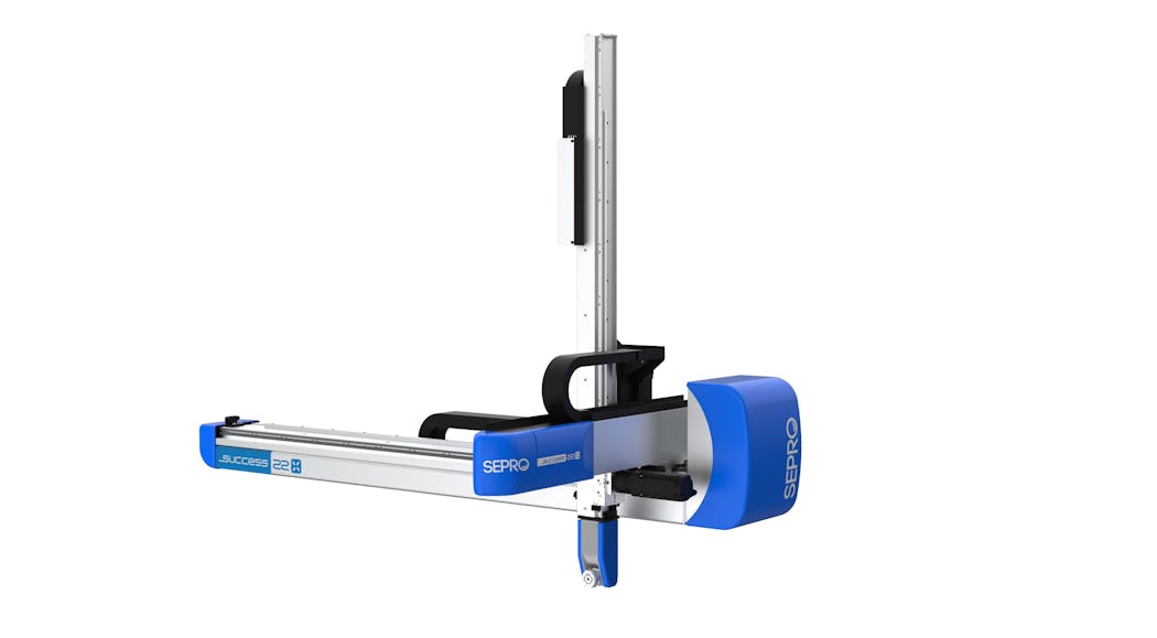 Sepro has redesigned its Success line of robots with streamlined styling.
