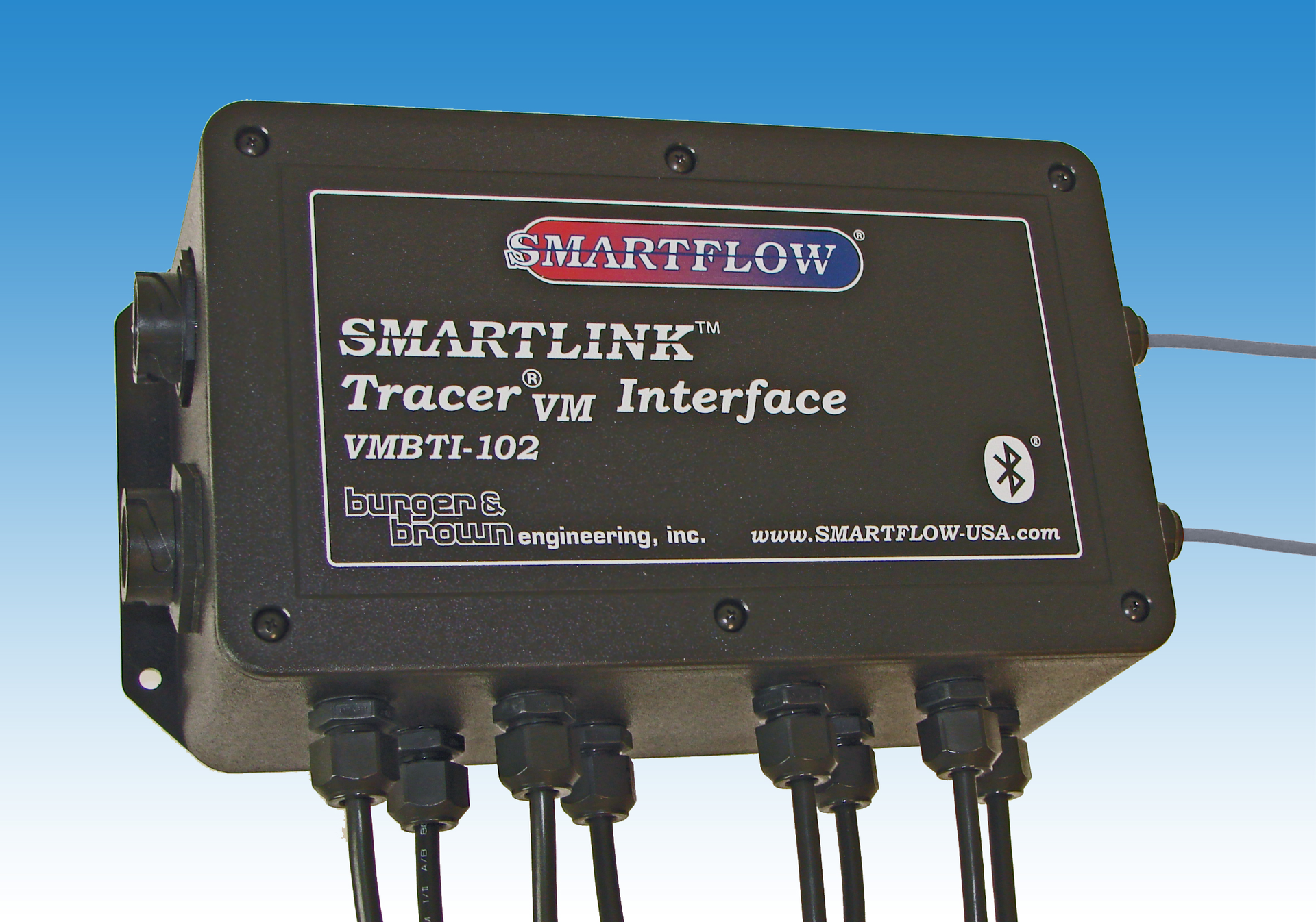 The Smartlink TracerVM Interface can collect data from as many as eight flow meters at once, providing remote access to mold temperature and flow data for multiple injection molding machines.