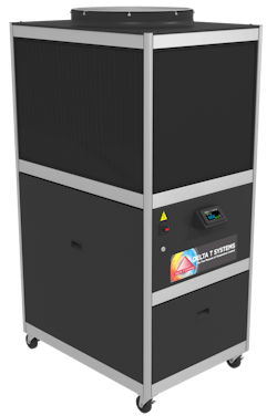 Delta T Systems' industrial process chillers come in air-cooled, water-cooled, packaged and portable models. Delta T Systems' industrial process chillers come in air-cooled, water-cooled, packaged and portable models.