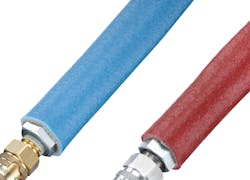 Hasco's insulated covers for injection mold heating and cooling lines Hasco's insulated covers for injection mold heating and cooling lines