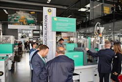 Attendees gather at Arburg's Technology Days 2019. Attendees gather at Arburg's Technology Days 2019.