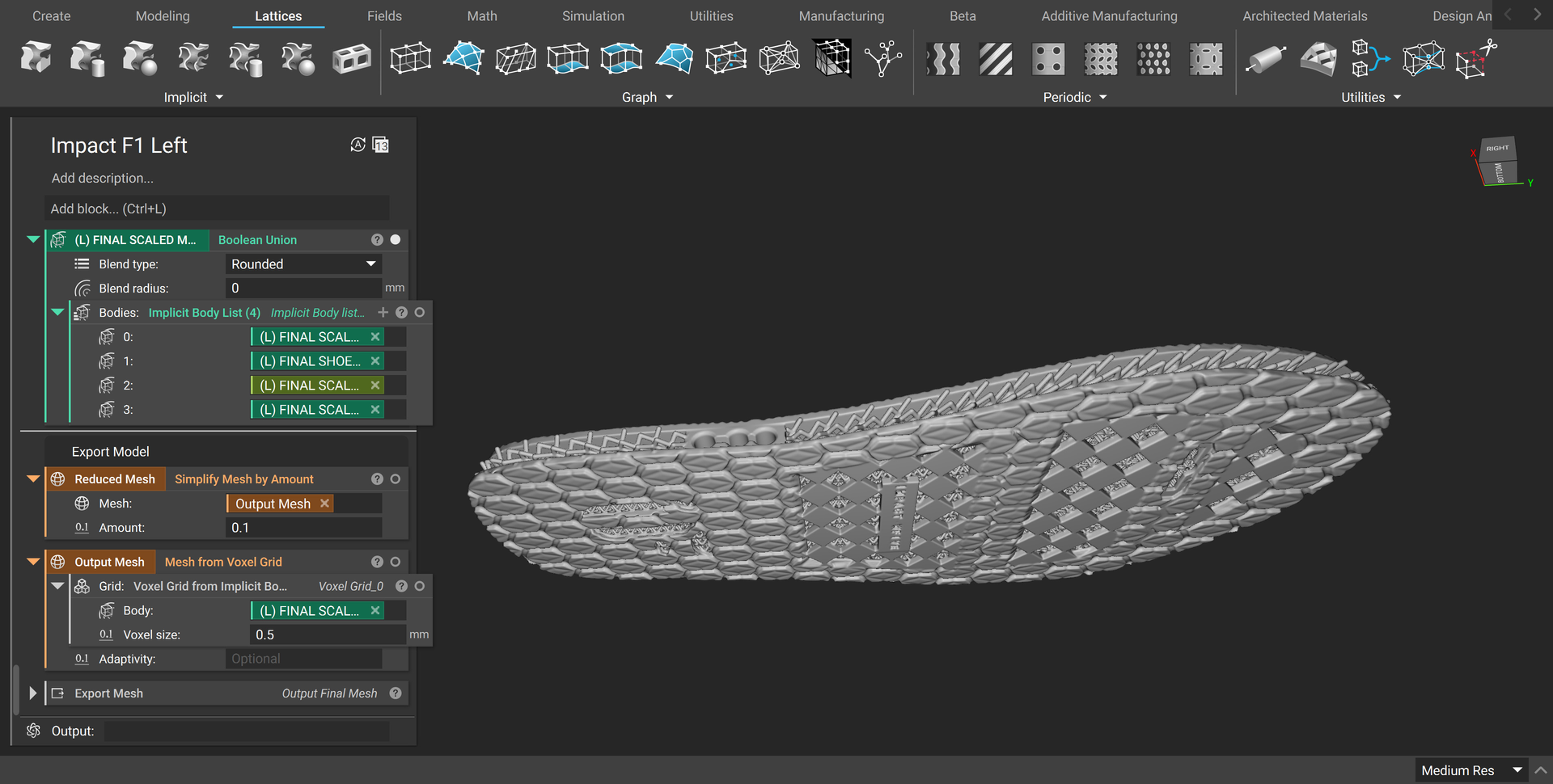 The nTop software package from nTopology drives the customizability of 3-D printed flip-flops offered by Impact Footwear.