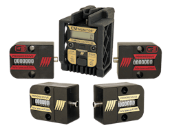 Progressive Components' CounterView cycle counter comes in left- and right-hand orientations for mounting on either mold half. Progressive Components' CounterView cycle counter comes in left- and right-hand orientations for mounting on either mold half.