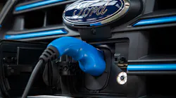 The 2022 Ford E-Transit is an all-electric van.