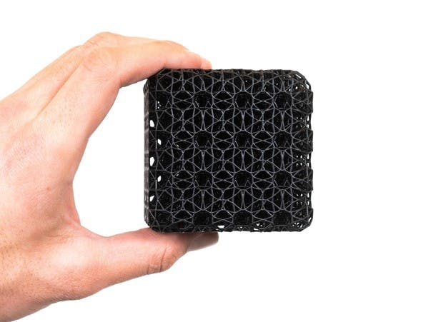 Thbis rigid lattice cube was designed with Carbon&apos;s Design Engine.