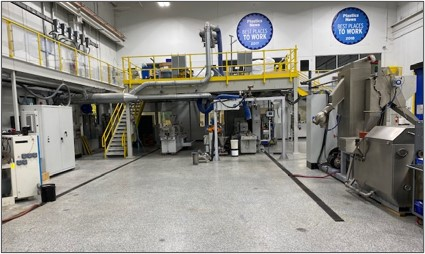 The Innovation Center at Krauss-Maffei's Florence, Ky., facility includes BluePower single- and twin-screw extruders with a range of screw sizes.