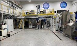 The Innovation Center at Krauss-Maffei's Florence, Ky., facility includes BluePower single- and twin-screw extruders with a range of screw sizes. The Innovation Center at Krauss-Maffei's Florence, Ky., facility includes BluePower single- and twin-screw extruders with a range of screw sizes.