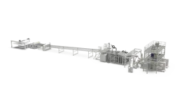 A complete extrusion line with high-speed extruders and Multitouch XXL for producing high-impact PS boards.