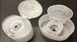 Add foaming agents, such as those in this cap tops, can make resin stretch a bit further for plastic parts makers looking to cut costs.