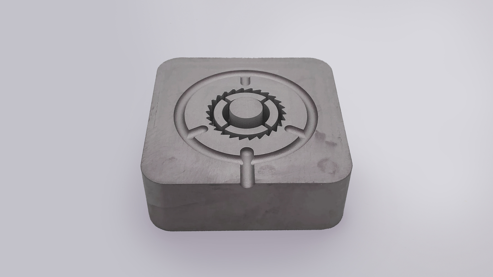 Mantle's TrueShape additive-manufacturing process can produce mold components, such as this mold insert for a medical device, much more quickly than conventional processes.
