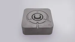 Mantle's TrueShape additive-manufacturing process can produce mold components, such as this mold insert for a medical device, much more quickly than conventional processes.