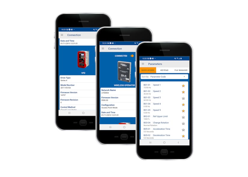 Using the Intelli-Connect mobile app, crane and hoist users can access detailed system information on a tablet or smartphone.