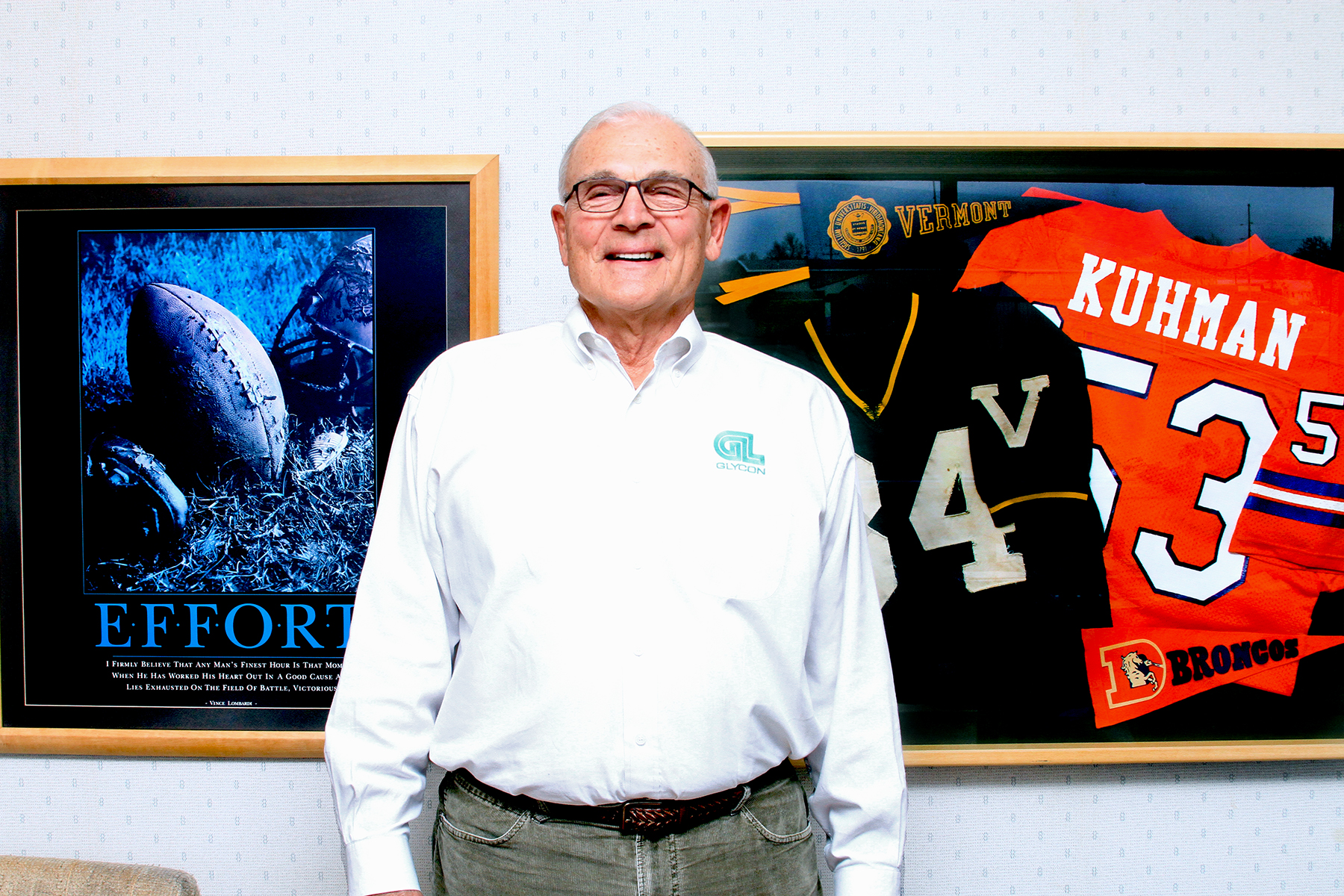 Jeff Kuhman played professional football for two years.