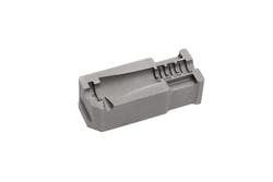 Mantle's TrueShape additive-manufacturing process can produce mold components, such as this mold insert, much more quickly than conventional processes. Mantle's TrueShape additive-manufacturing process can produce mold components, such as this mold insert, much more quickly than conventional processes.