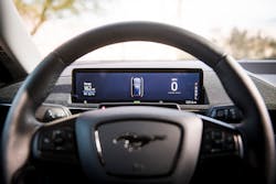 The electric Mustang Mach-E looks into the future of the auto market. The electric Mustang Mach-E looks into the future of the auto market.