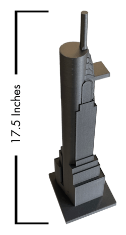 Rize executives say that parts made through 3-D printing can display geometries that are not possible to produce through traditional methods, such as injection molding. This part was made on the company's new 7XC printer. Rize executives say that parts made through 3-D printing can display geometries that are not possible to produce through traditional methods, such as injection molding. This part was made on the company's new 7XC printer.