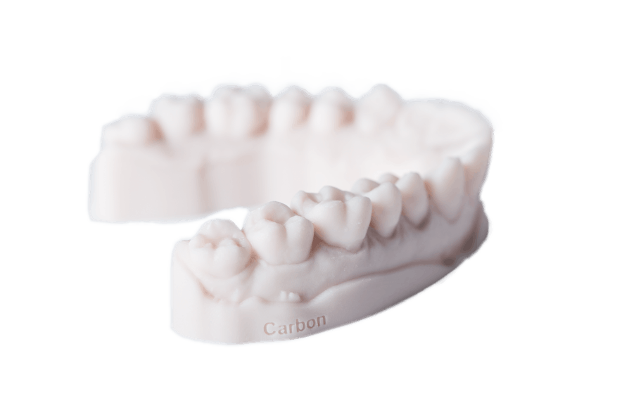 Additive manufacturing technologies, such those used by a Carbon 3-D printer to manufacture this denture mold, have found a special niche answering the demand for customized products.