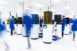 Batch processing, along with the use of more than one printer at once, can help 3-D printer users optimize the 3-D printing process. Batch processing, along with the use of more than one printer at once, can help 3-D printer users optimize the 3-D printing process.