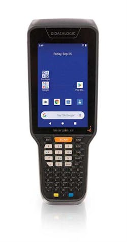 Datalogic's Skorpio X5 mobile computers offer multiple scanning options. Datalogic's Skorpio X5 mobile computers offer multiple scanning options.