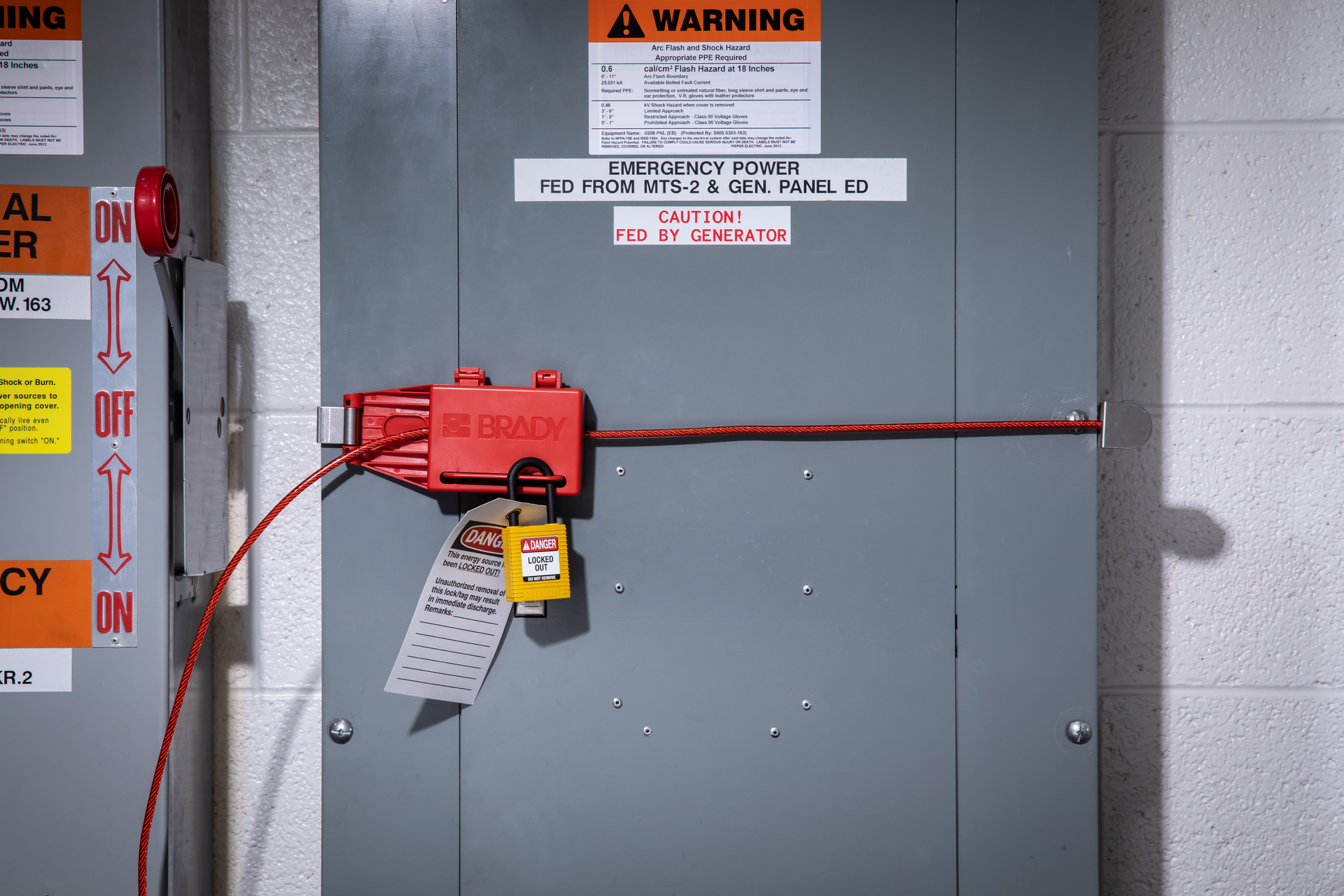 Brady Corp.'s panel lockout device