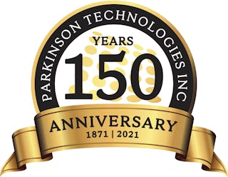 Parkinson Technologies Logo 150 Yr Anniversary Final