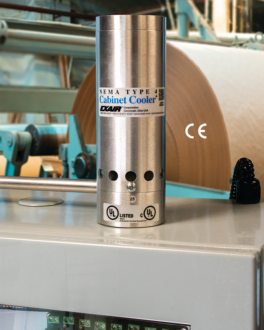 Exair's electrical cabinet coolers can be customized for challenging conditions.