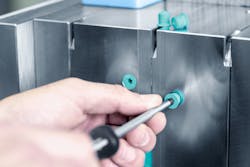 The plastic plugs seal without the use of Teflon sealing tape. The plastic plugs seal without the use of Teflon sealing tape.