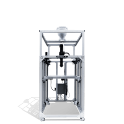 The Gigabot XLT from re:3D can print with waste plastics that have been sorted, washed and chopped down in size.