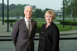 Kimberly Ryan, right, will succeed Joe Raver, left, as CEO of Hillenbrand Inc. when he retires on Jan. 1, 2022. Kimberly Ryan, right, will succeed Joe Raver, left, as CEO of Hillenbrand Inc. when he retires on Jan. 1, 2022.