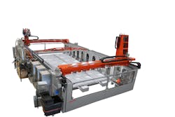 Thermwood's wide-gantry 3-D printers, such as this LSAM 1540, feature a 15-foot-wide build table. Thermwood's wide-gantry 3-D printers, such as this LSAM 1540, feature a 15-foot-wide build table.