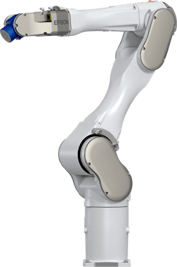 The new C12XL robot is the company’s largest six-axis robot to date, with a reach of 4.6 feet and a payload of 26.5 pounds. The new C12XL robot is the company’s largest six-axis robot to date, with a reach of 4.6 feet and a payload of 26.5 pounds.