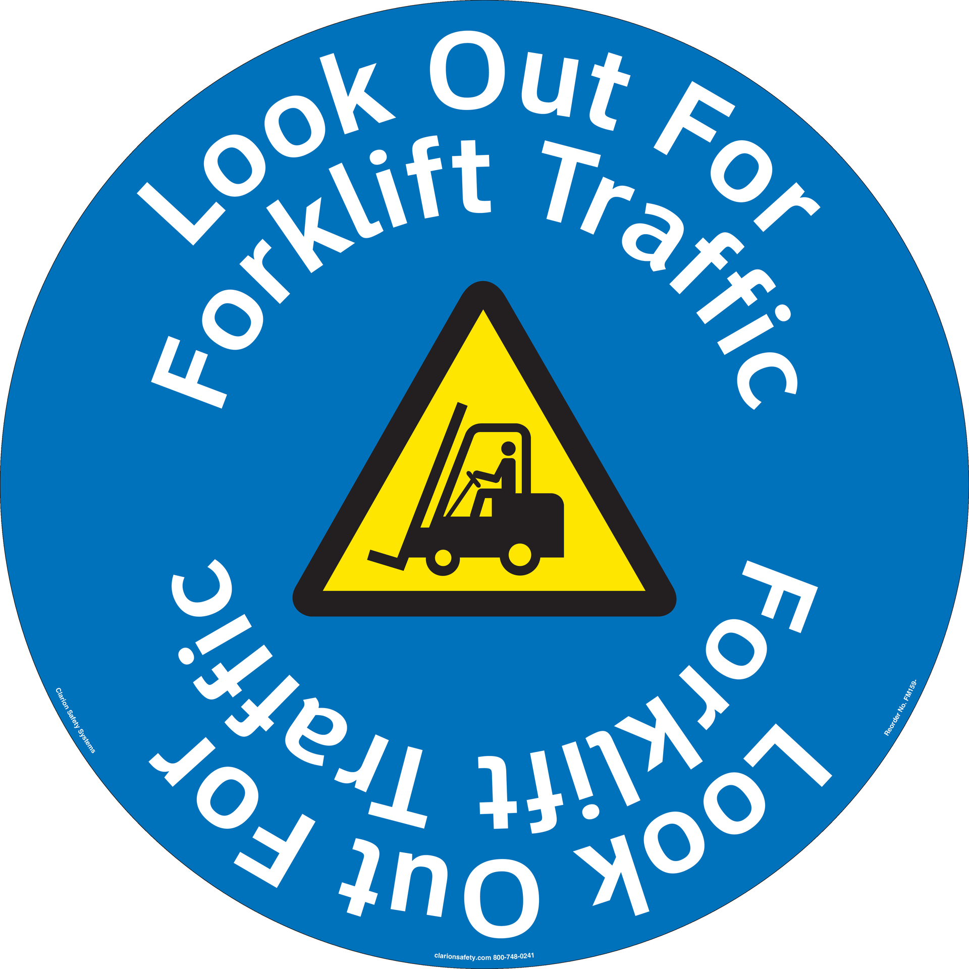 Clarion has developed hundreds of new safety decals for use on floors.