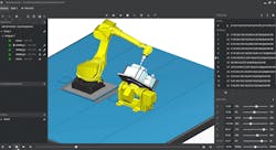 Robotmaster Version 7.4 improves a variety of the software's capabilities, including its Robotmaster Interactive Simulation Environment, which now gives users better control motion between the robot and external axes, and improves simulations. Robotmaster Version 7.4 improves a variety of the software's capabilities, including its Robotmaster Interactive Simulation Environment, which now gives users better control motion between the robot and external axes, and improves simulations.