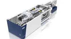 With the recent addition of its Netstal Elios 8800 and 10000 models to four other Elios presses, KraussMaffei has expanded the line’s range of clamping forces from 500 tons to 1,100 tons. Designed for high-volume production of thin-walled packaging, such as high-quality trays, cups, lids, buckets and plant pots, machines in the high-performance series feature fast dry-running cycles and dynamic injection speeds.