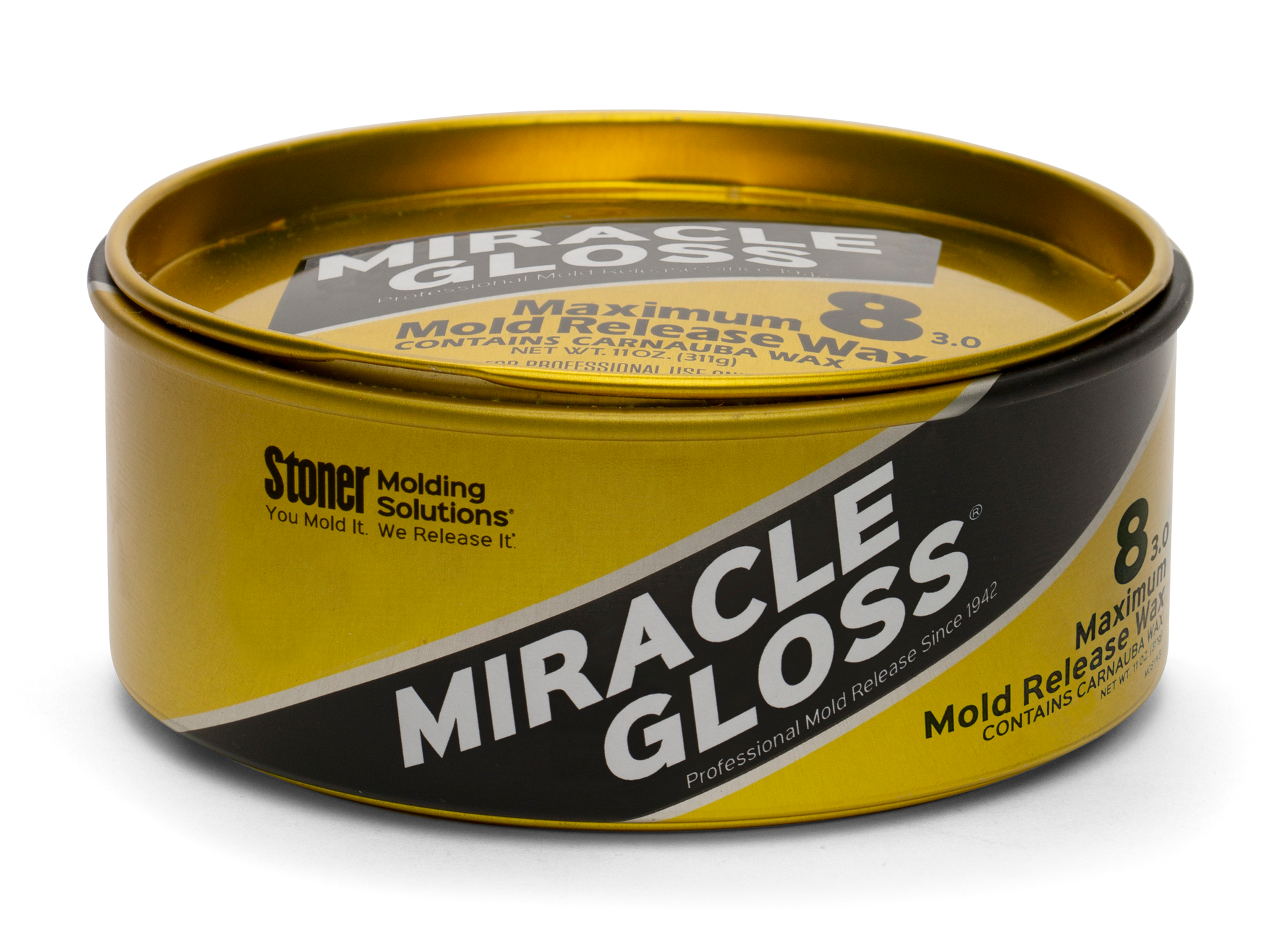The Miracle Gloss V3 Maximum Mold Release Wax is tailored for use with composites.