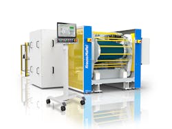 Auma rotary presses can produce composite roofing sheets and floor coverings. Auma rotary presses can produce composite roofing sheets and floor coverings.