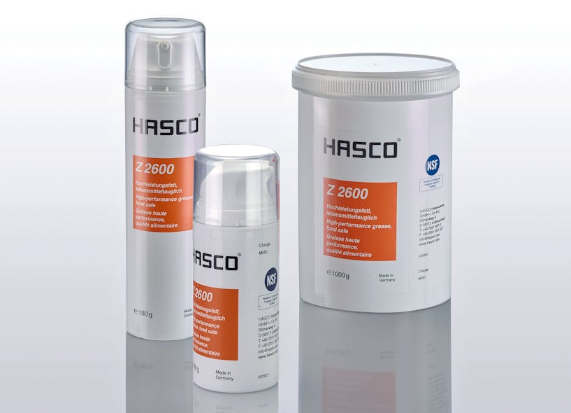 Hasco&apos;s heavy-duty lubricant for injection molds is appropriate for clean-room use.