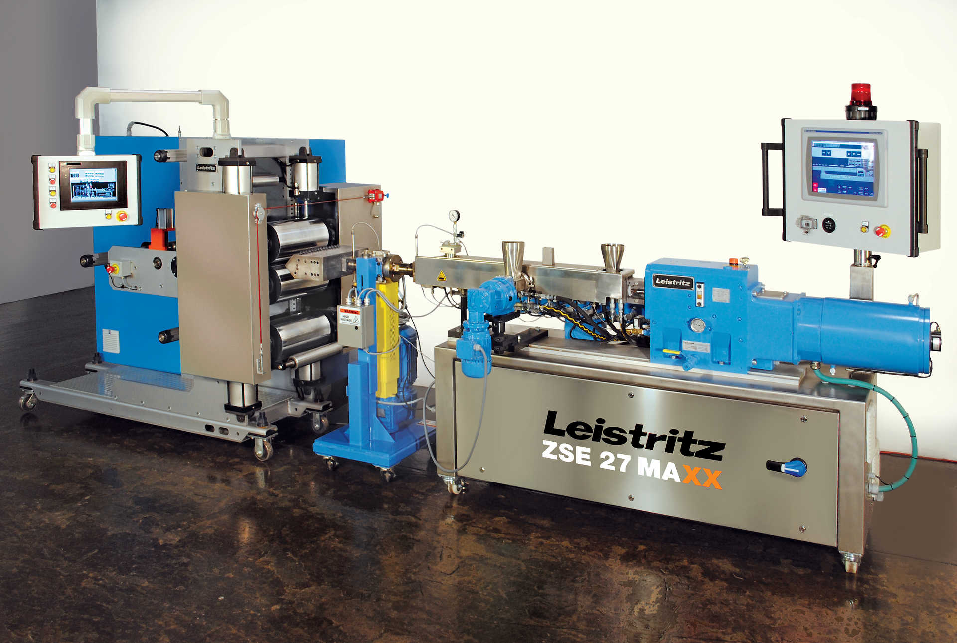 Leistritz extruders such as this ZSE-27 MAXX are now cleared to make post-consumer PET sheet for food contact.