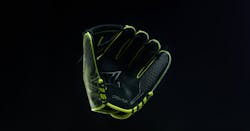 The REV1X glove contains 3-D printed lattice inserts in the pinky and thumb.