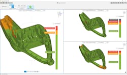 Simulation software, such as that offered by Autodesk, can help part designers and mold makers see how well parts will fill during injection molding cycles. Simulation software, such as that offered by Autodesk, can help part designers and mold makers see how well parts will fill during injection molding cycles.