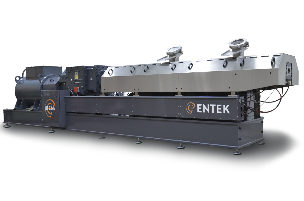 Entek's new HT72 co-rotating twin-screw extruder