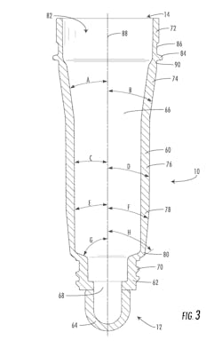 Silgan Plastics' patent is for a blow molding system and method to form squeezable plastic containers from injection molded preforms. Silgan Plastics' patent is for a blow molding system and method to form squeezable plastic containers from injection molded preforms.