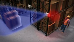 The Safe-T-Vu uses flashing red LEDs to warn personnel of approaching hazards. The Safe-T-Vu uses flashing red LEDs to warn personnel of approaching hazards.