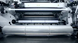 New expanding shafts on Colines' winders allow the use of cardboard cores that are 20 percent lighter than the cores previously used on the company's machines.