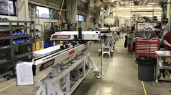 The robot assembly area at Wittmann Battenfeld's Torrington, Conn., headquarters
