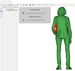 Version 3.4 of Thor3D’s Nest software for its Calibry line of 3-D scanners offers a bridge function to patch holes in scans. Version 3.4 of Thor3D’s Nest software for its Calibry line of 3-D scanners offers a bridge function to patch holes in scans.